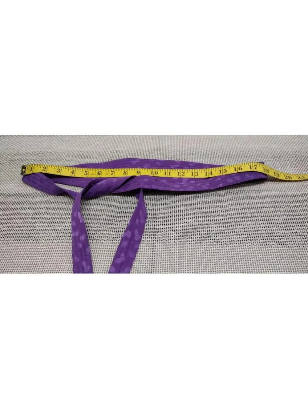 Vintage Jacquard Lavender Purple Lilac Silk Obi Belt Wrap Hgh Waist DIsco Chic